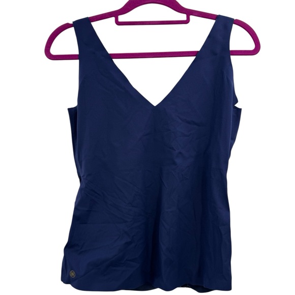Honeylove LiftWear Tank XL Navy Built-In Bra Smoothing Shapewear Cami Luxury - Picture 6 of 15